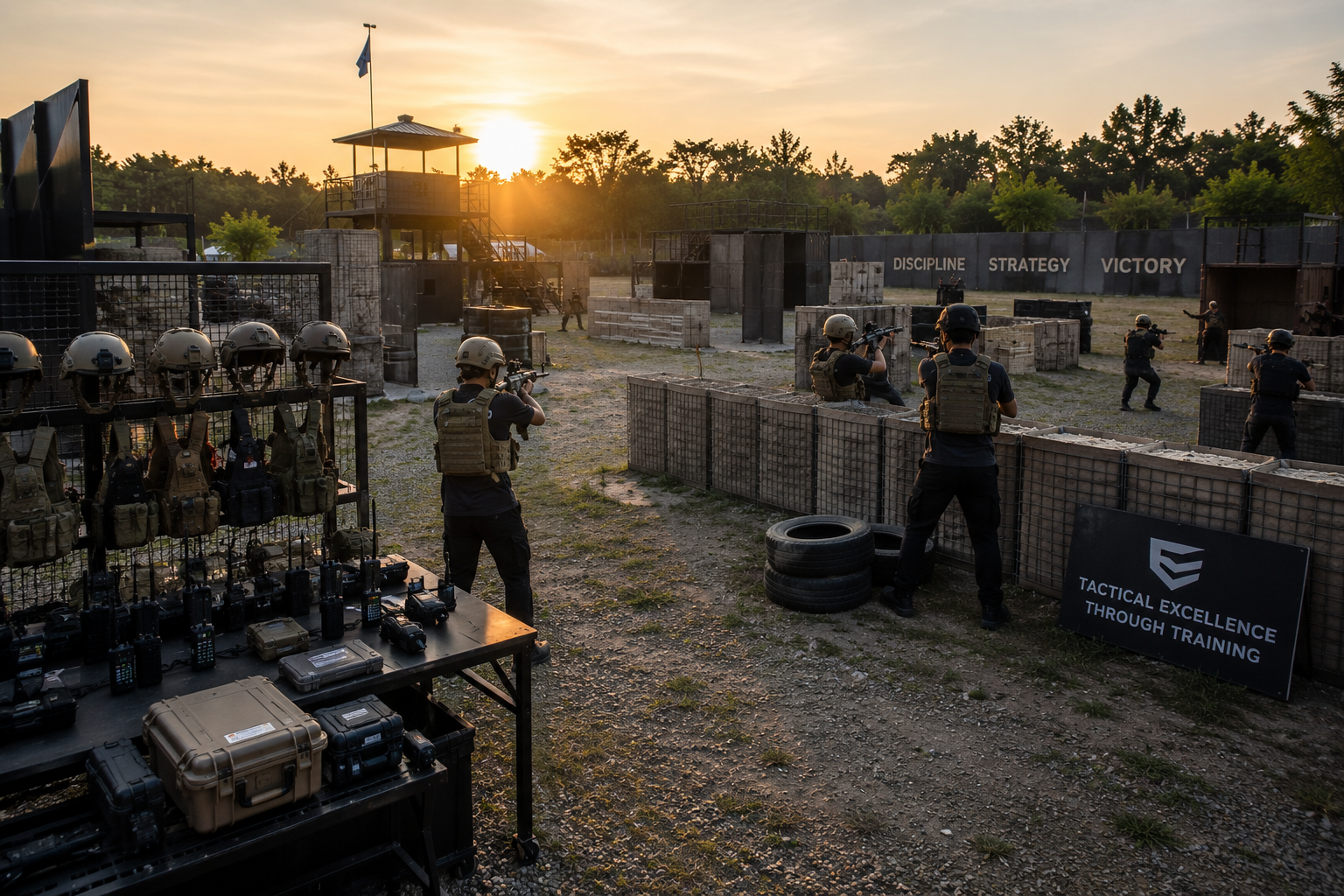 Fasilitas latihan Airsoft Leadership Mozaiq Future Academy