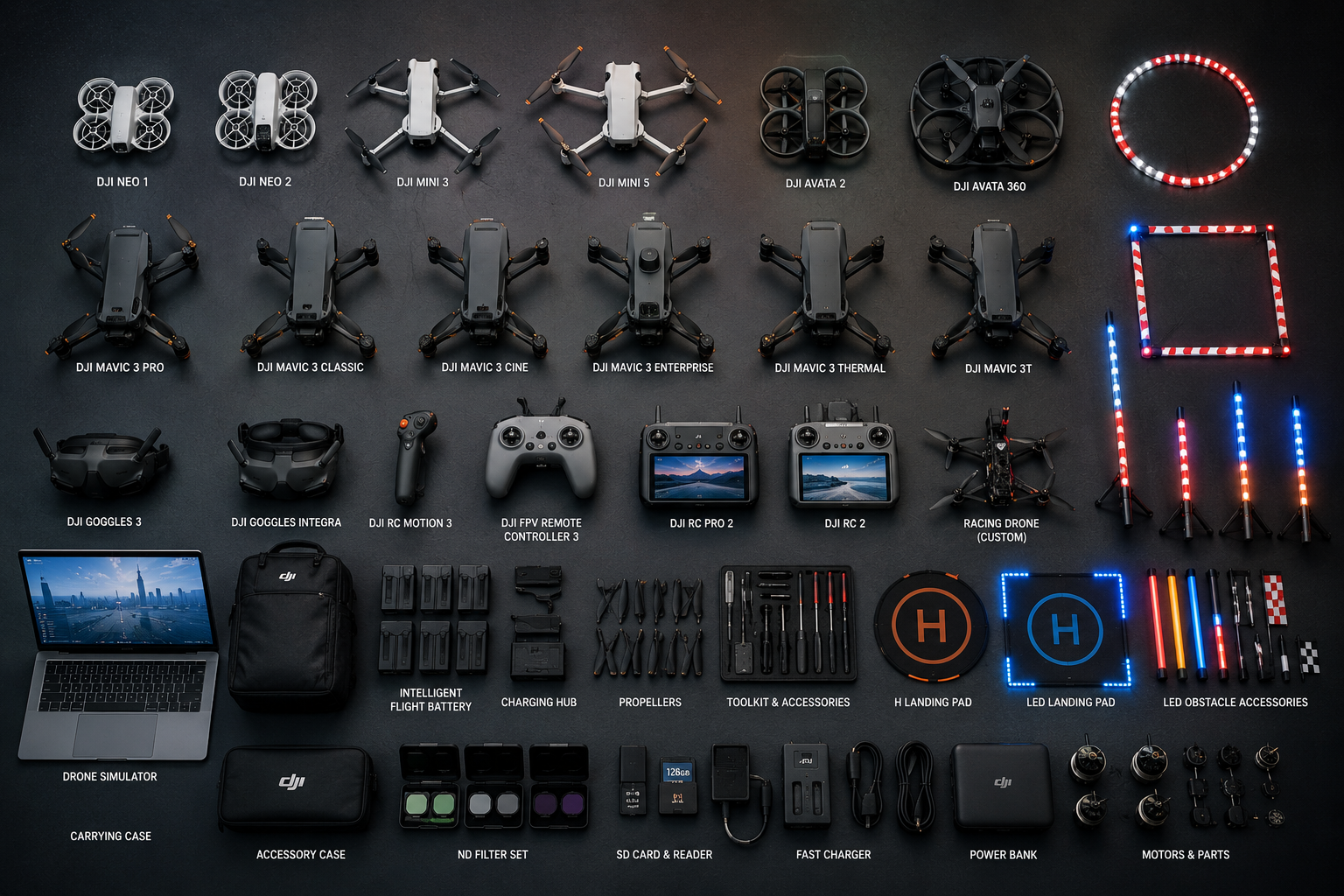Peralatan drone untuk program Drone Academy