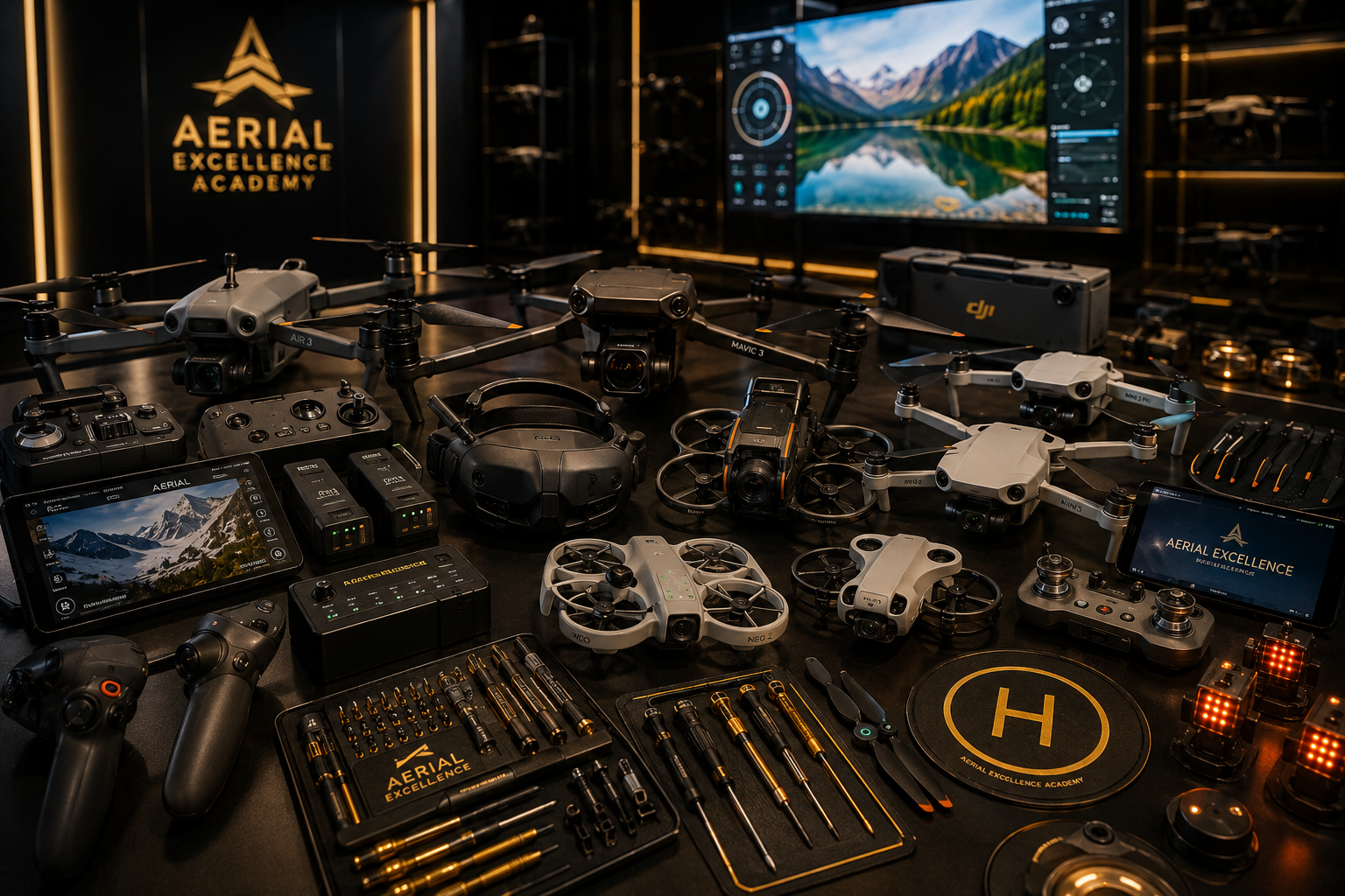 Perangkat pendukung drone untuk program Drone Academy