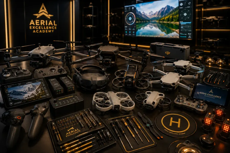 Perangkat pendukung drone untuk program Drone Academy