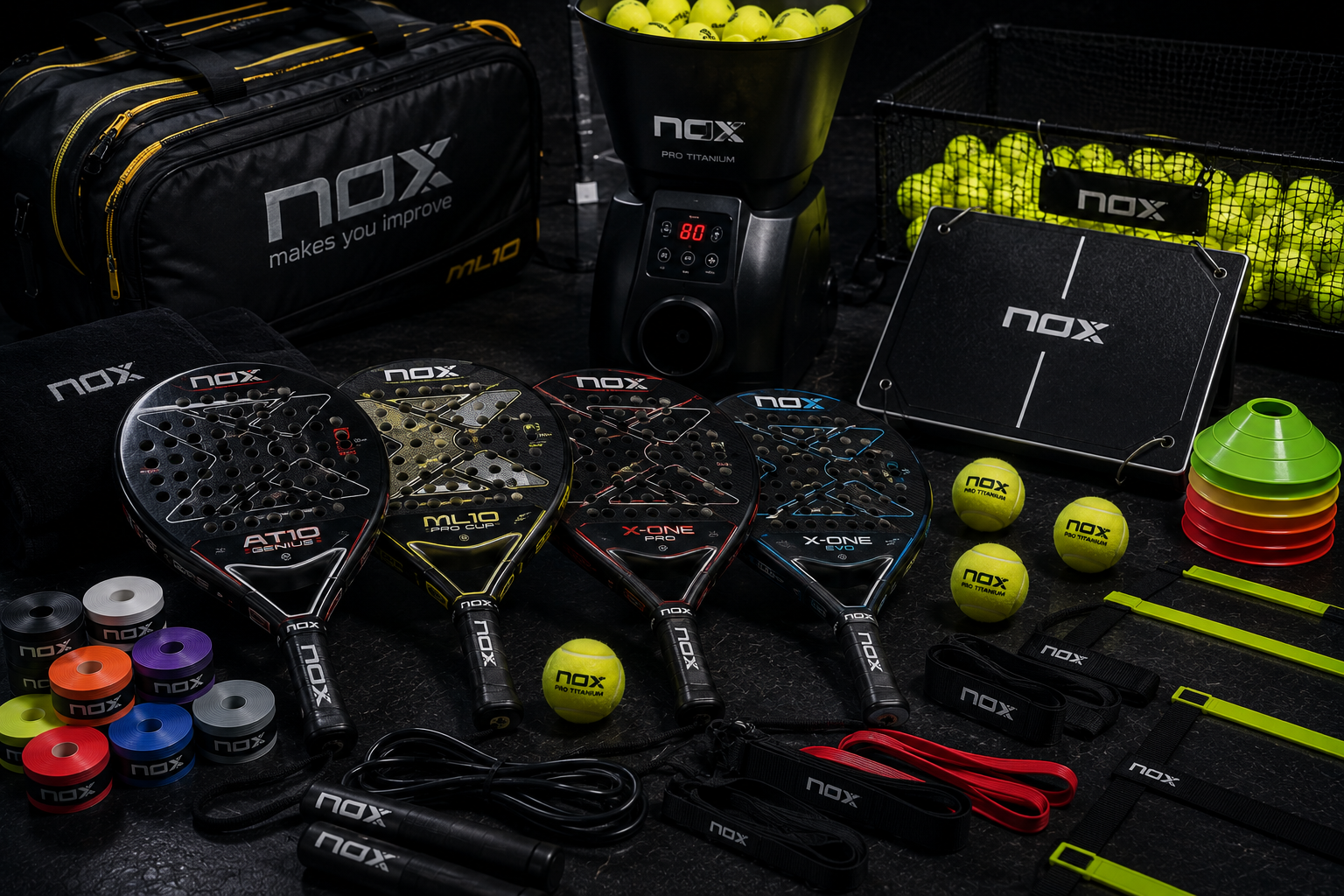 Peralatan padel untuk program Mozaiq Future Academy