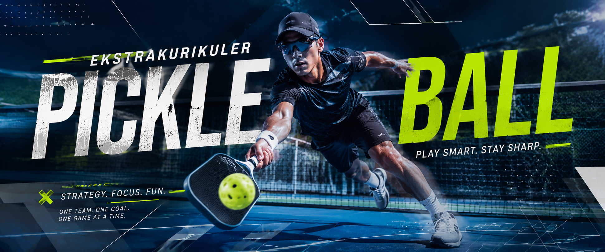 Siswa bermain pickleball di lapangan program Mozaiq Future Academy