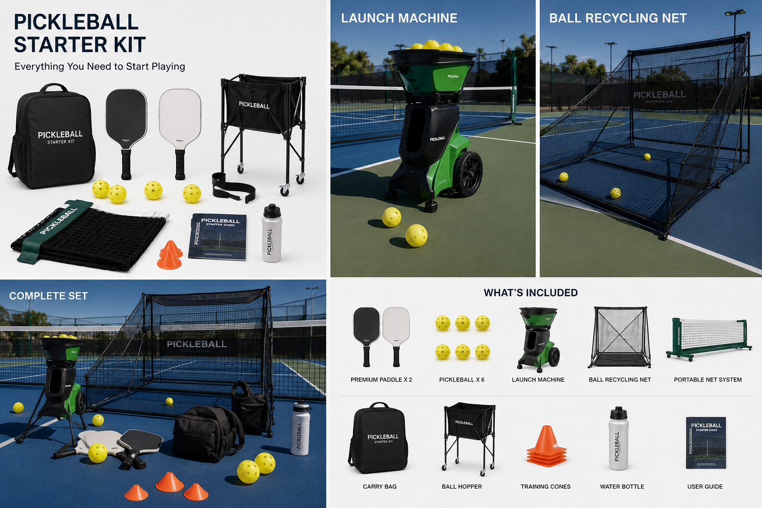 Peralatan pickleball untuk program Mozaiq Future Academy