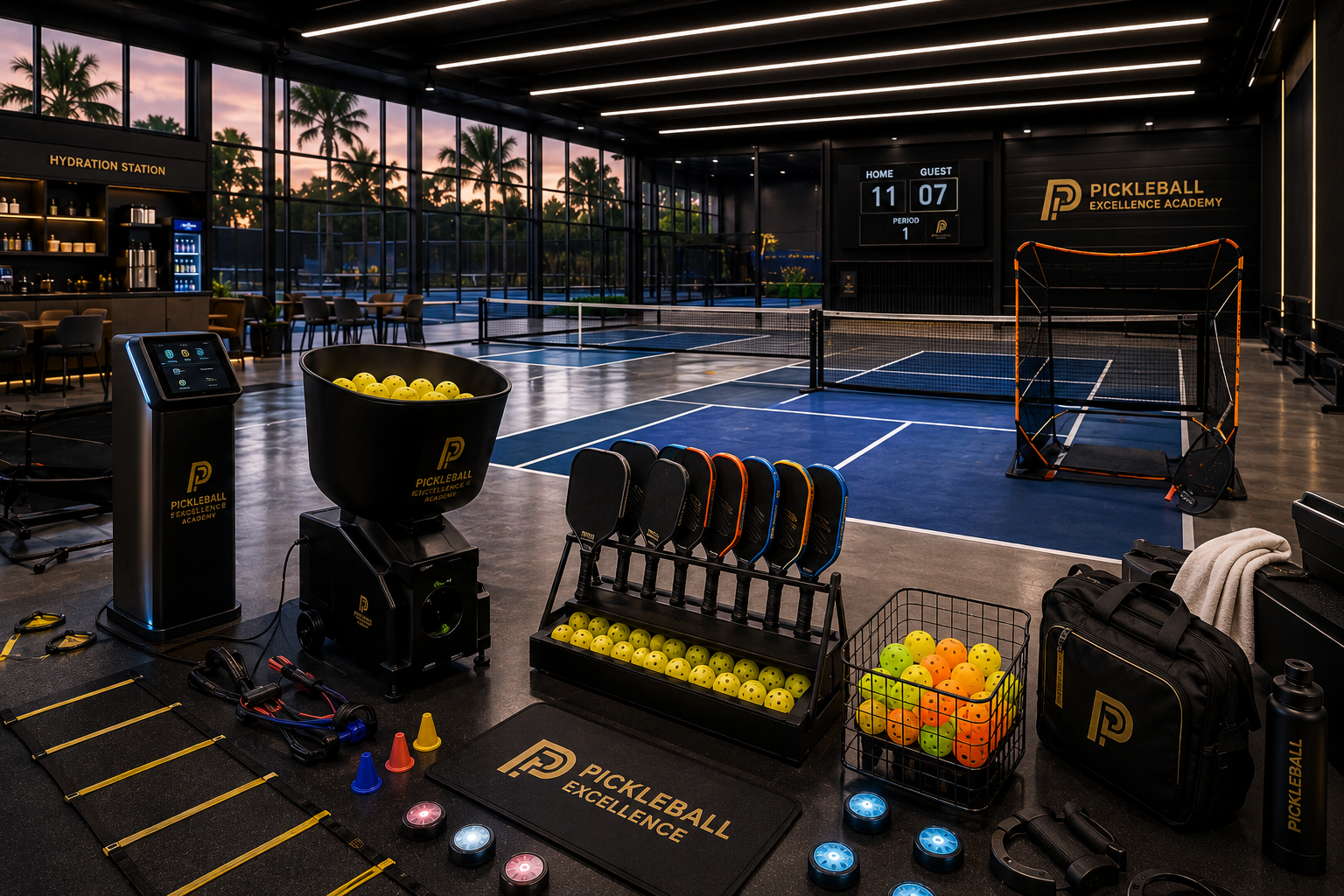 Fasilitas pickleball untuk program Mozaiq Future Academy