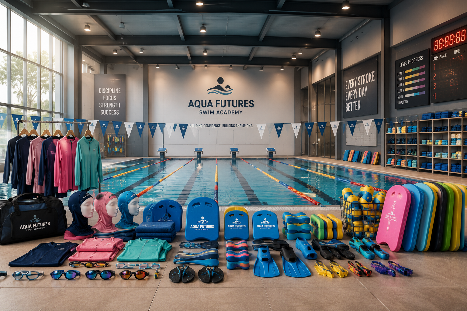Fasilitas renang untuk program Mozaiq Future Academy