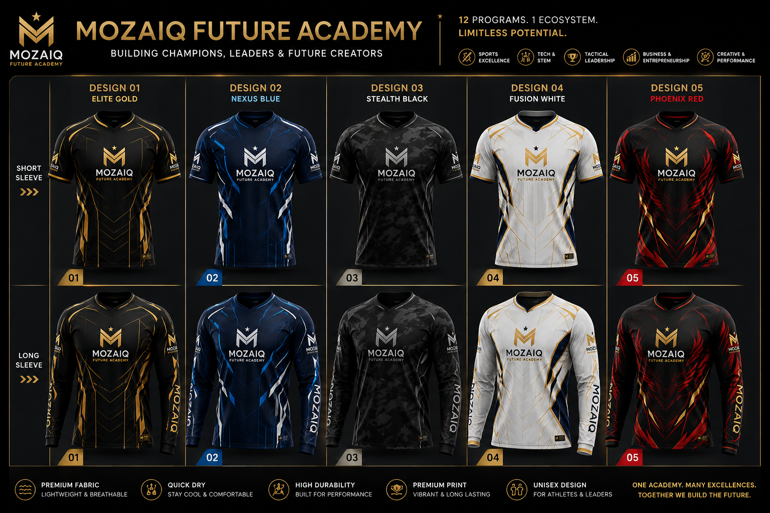 Seragam program Mozaiq Future Academy